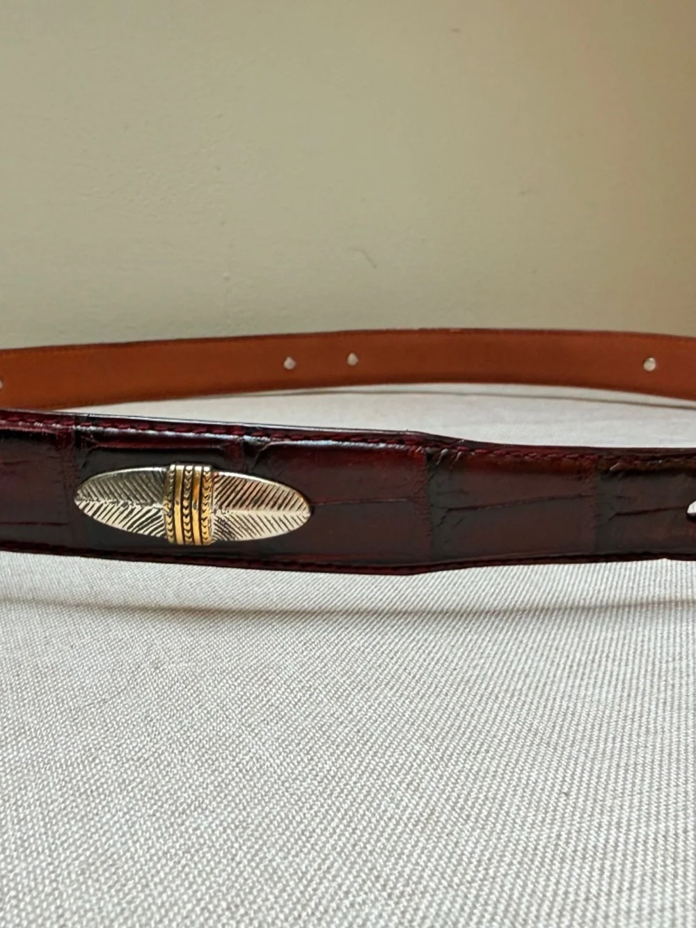 Men’s Arden Leather Corporation 48” Belt With Metal Arrowhead Accents